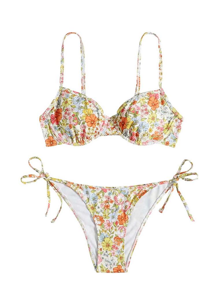 SOLY HUX WOMEN'S FLORAL BIKINI M