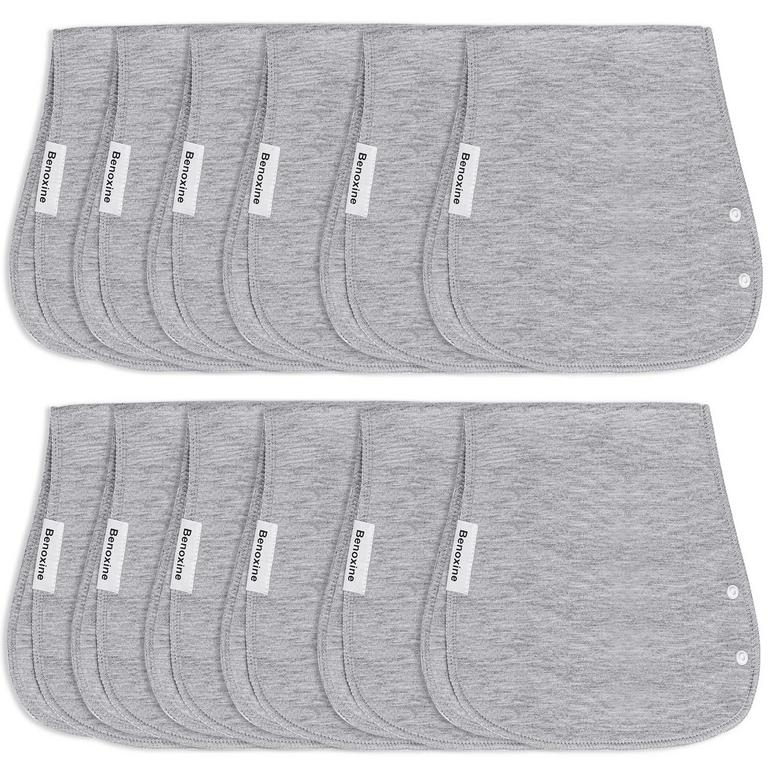 12PK BURP CLOTHS & BIBS