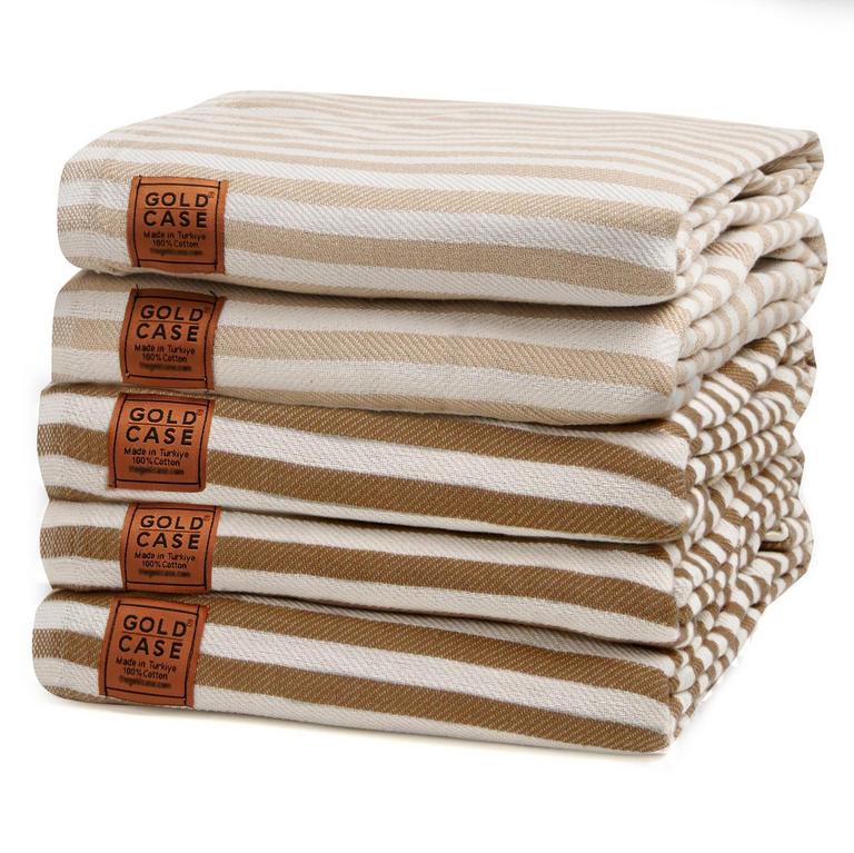 5 GOLD CASE TURKISH TOWELS