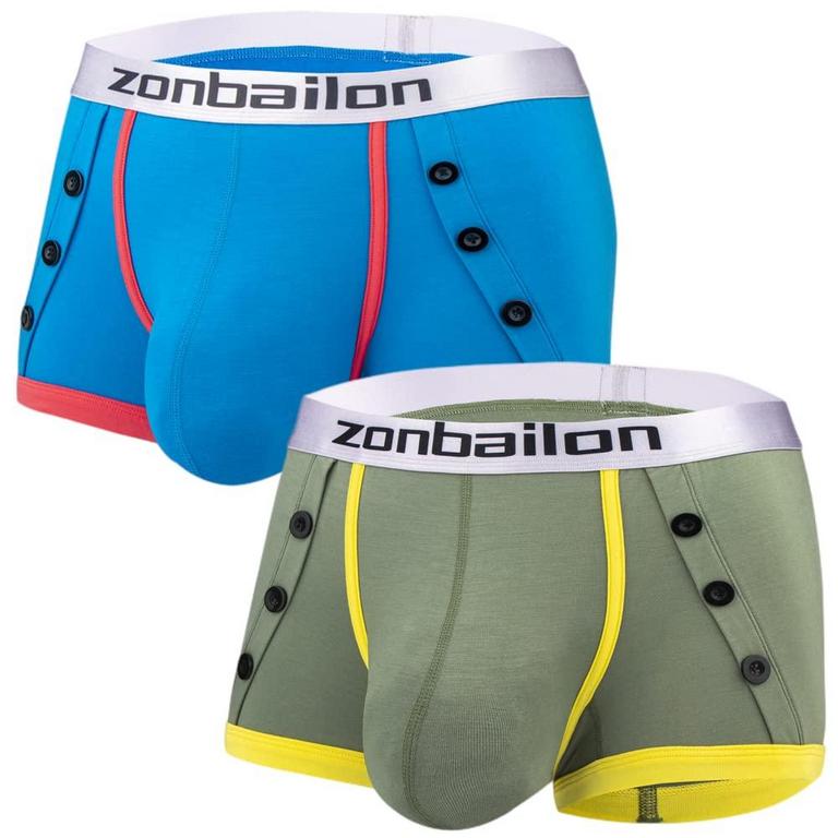 2 ZONBAILON BOXER UNDERWEAR MEN'S XL