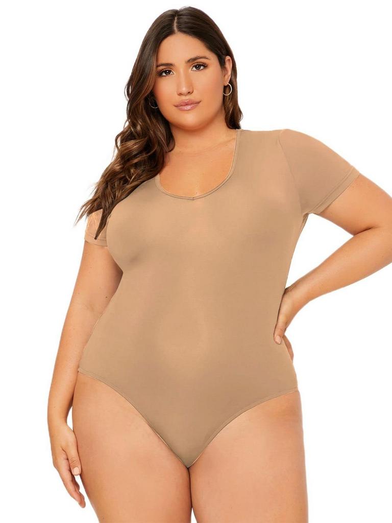 SOLY HUX 1XL BODYSUIT APRICOT WOMEN'S