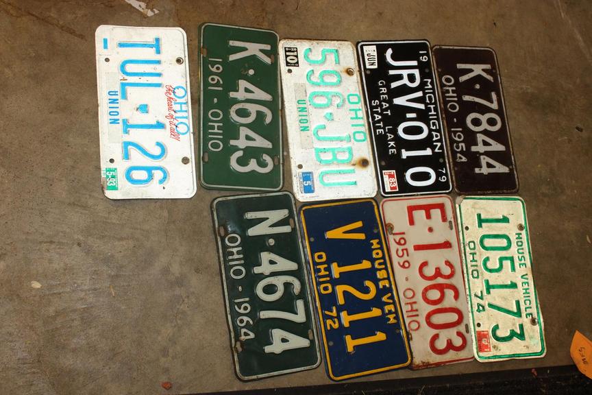 Auction Ohio Ohio License Plates