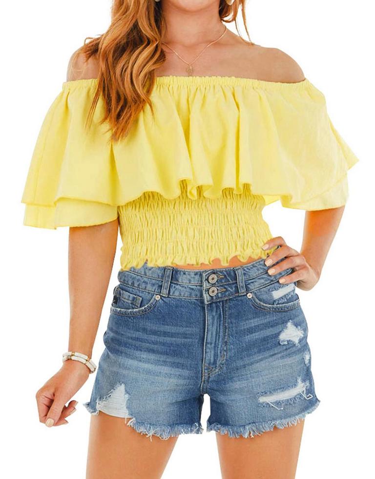 HIBLUCO OFF SHOULDER BLOUSE WOMEN'S