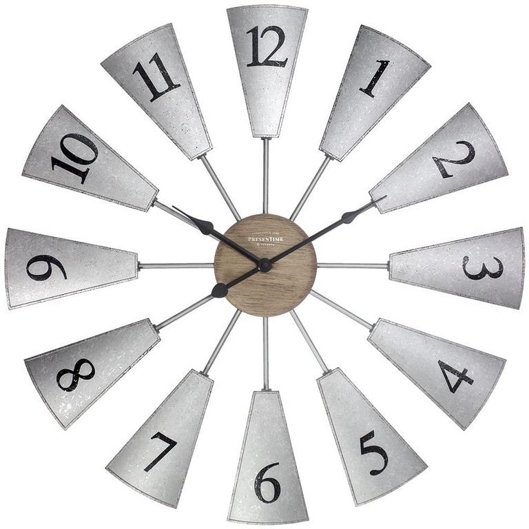 24IN FARMHOUSE WINDMILL CLOCK