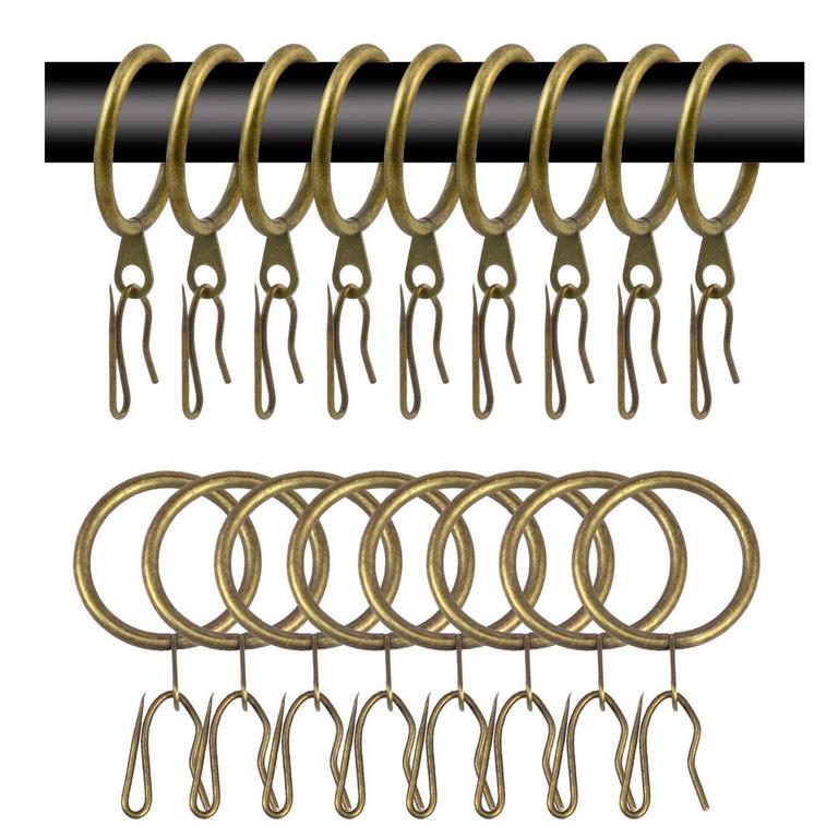 40PC METAL CURTAIN RINGS