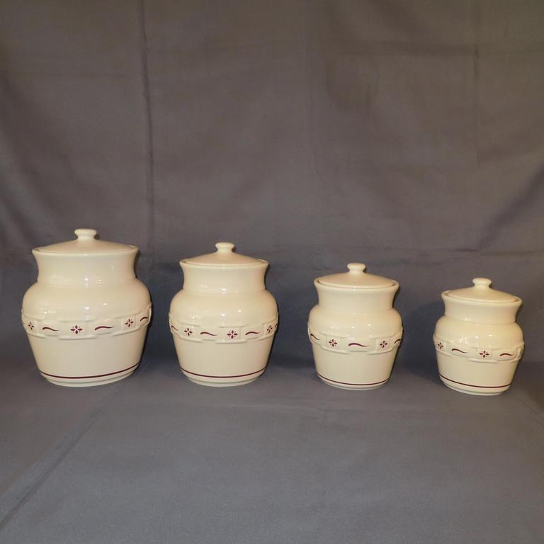 Auction Ohio Longaberger Canister Set
