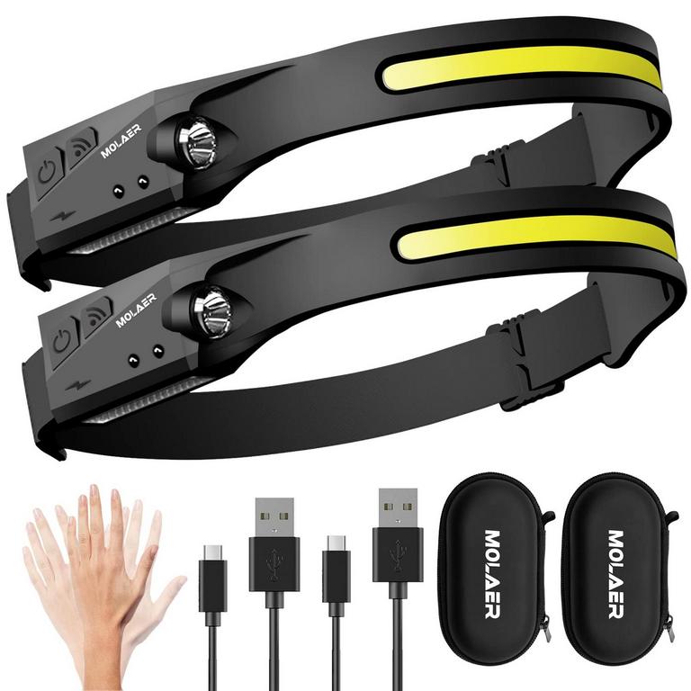 MOLAER LED HEADLAMP 2PK