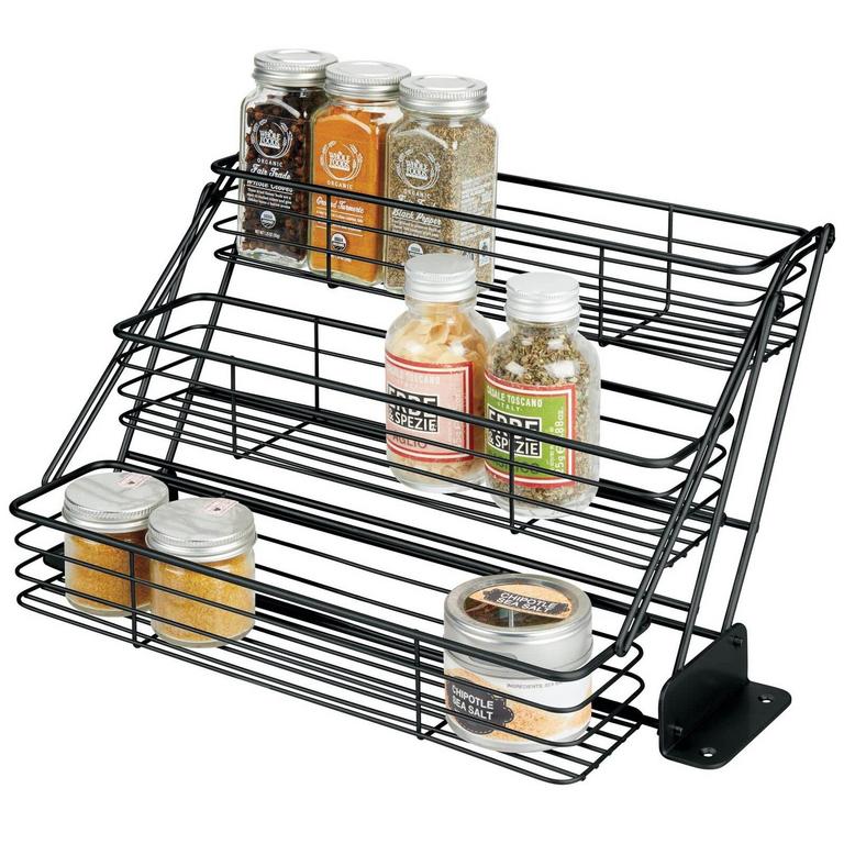 MDESIGN SPICE RACK BLACK