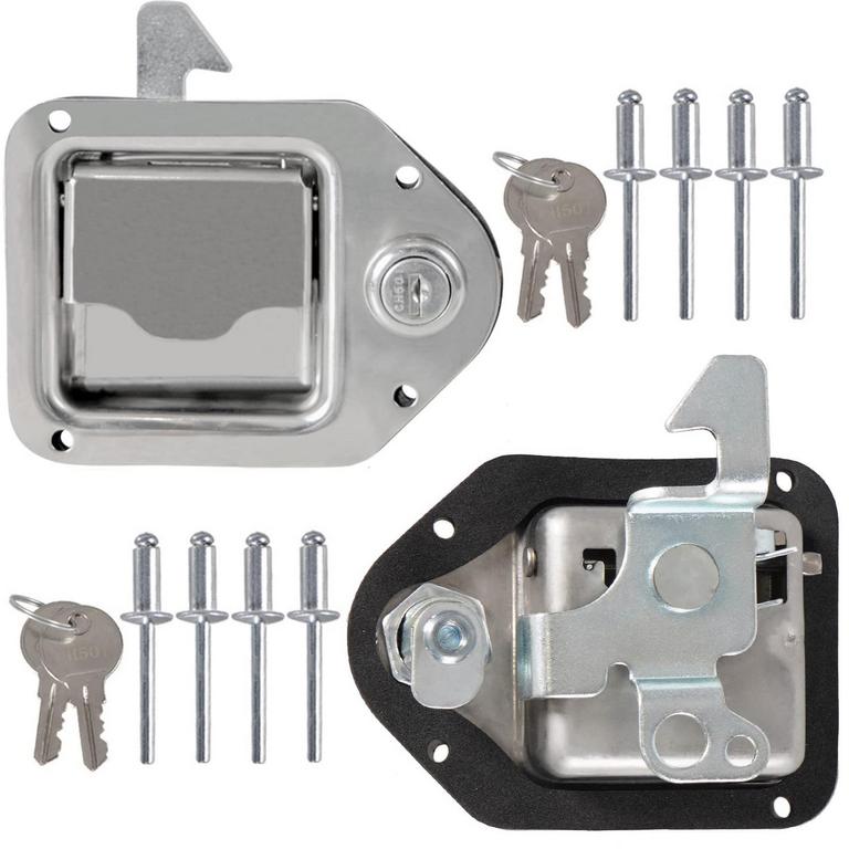 2PC STAINLESS TOOLBOX LOCK