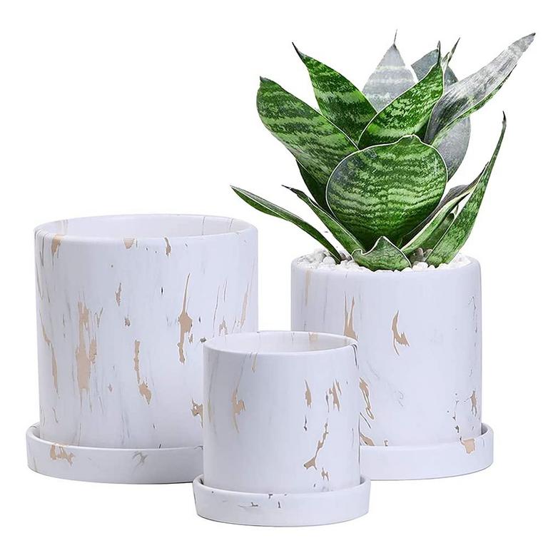 3 TON SIN MARBLE FLOWER POTS