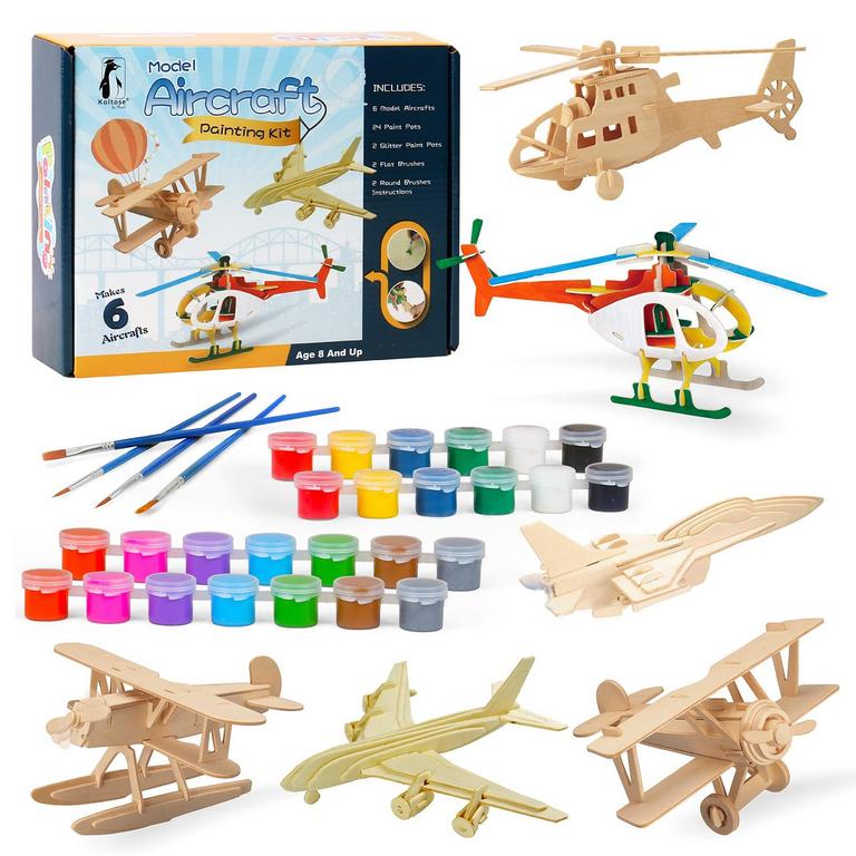 6PC KIDS MODEL AIRPLANE KIT