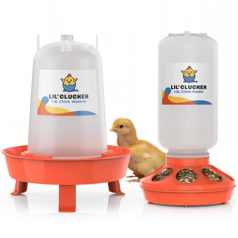 1.5L CHICK FEEDER & WATERER KIT 