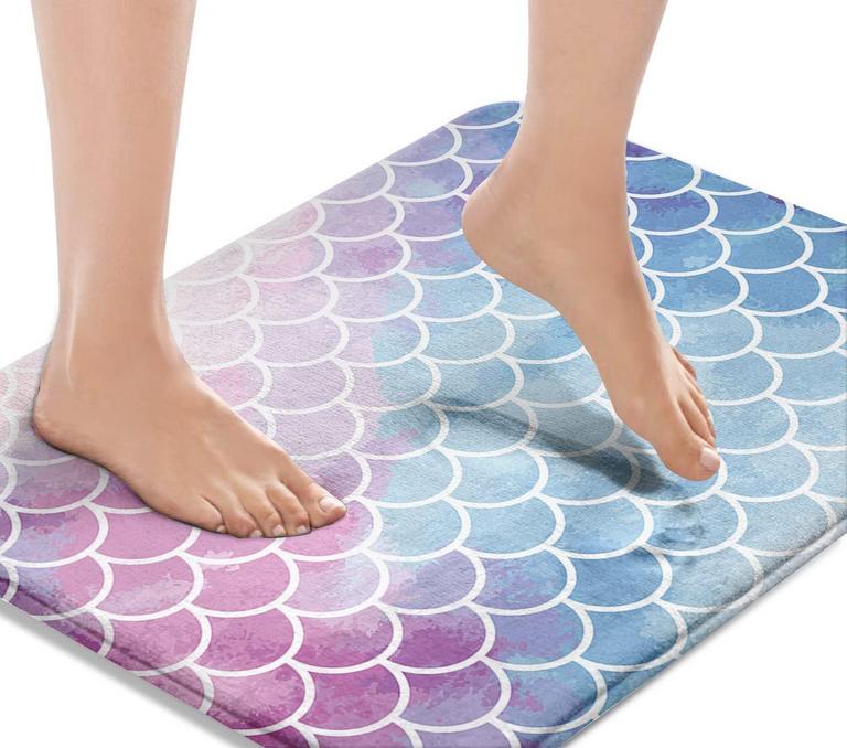 PURPLE PINK BATH MAT
