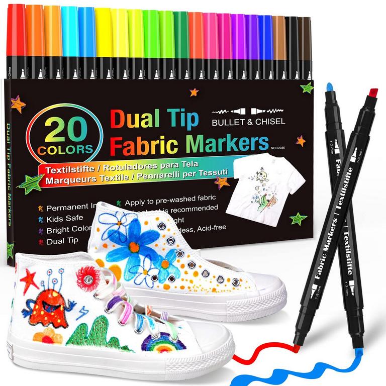 KERIFI FABRIC MARKERS 20PK