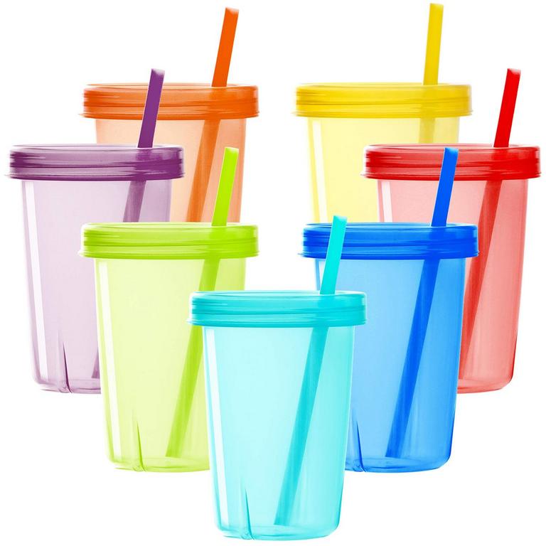 YOUNGEVER KIDS CUPS W/ STRAWS