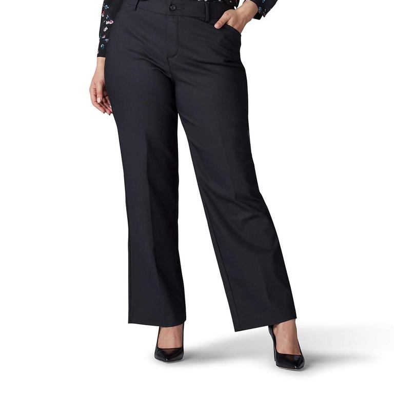 LEE TROUSER PANT 24W BLACK WOMEN'S