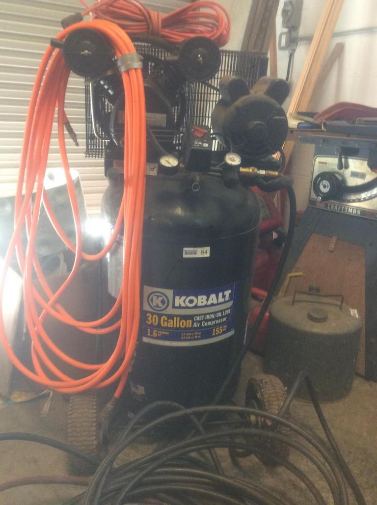 Auction Ohio Kobalt 30 gal. air compressor