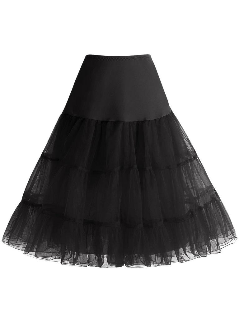 BBONLINEDRESS L BLACK PETTICOAT WOMEN'S