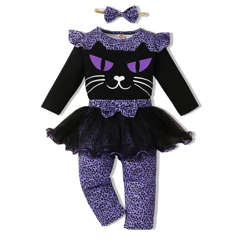 GIRL'S CHEETAH CAT OUTFIT