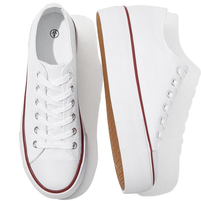 IN SERNIAL WHITE PLATFORM SNEAKERS