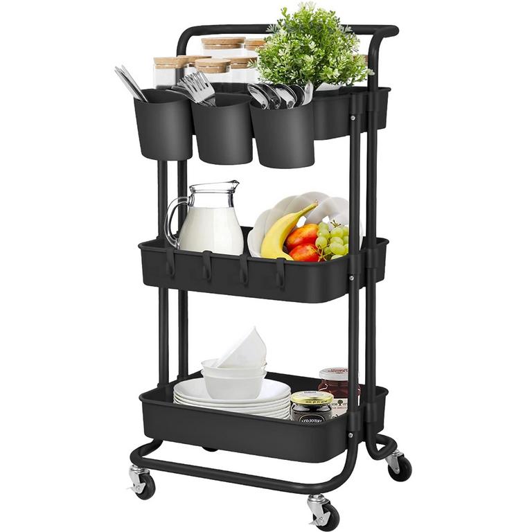 LEZIOA 3-TIER ROLLING CART