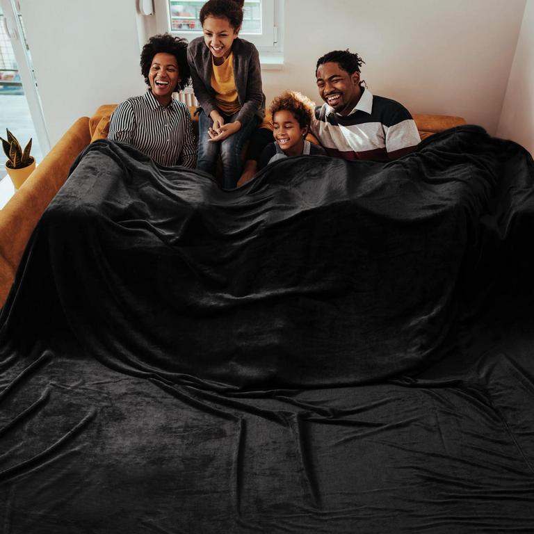BEDSURE FLEECE BLANKET XL 120"X120"