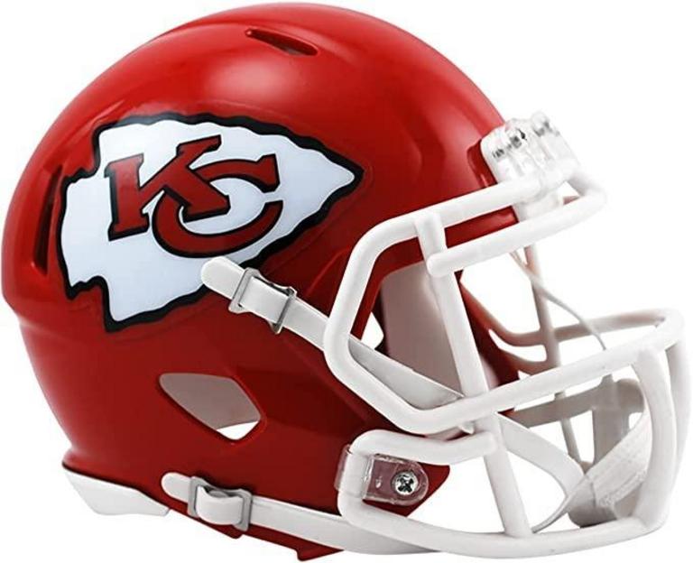 RIDDELL KC CHIEFS MINI HELMET