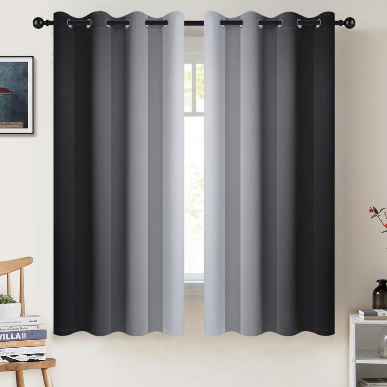2 COSVIYA OMBRE DARK CURTAINS