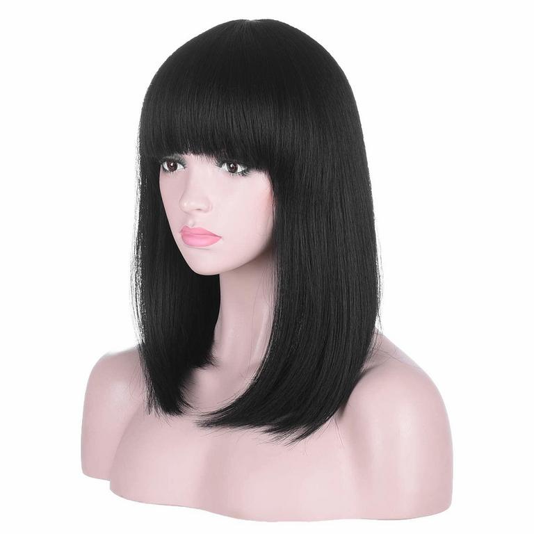15" BLACK BOB WIG