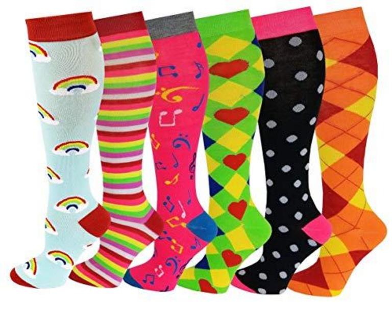 MULTI PATTERNED KNEE SOCKS