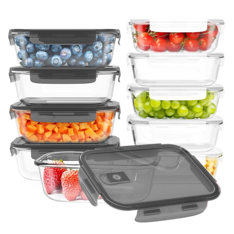 ZRRHOO GLASS MEAL PREP BOXES