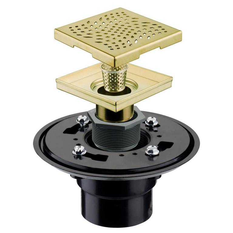 BRASS SQUARE SHOWER DRAIN