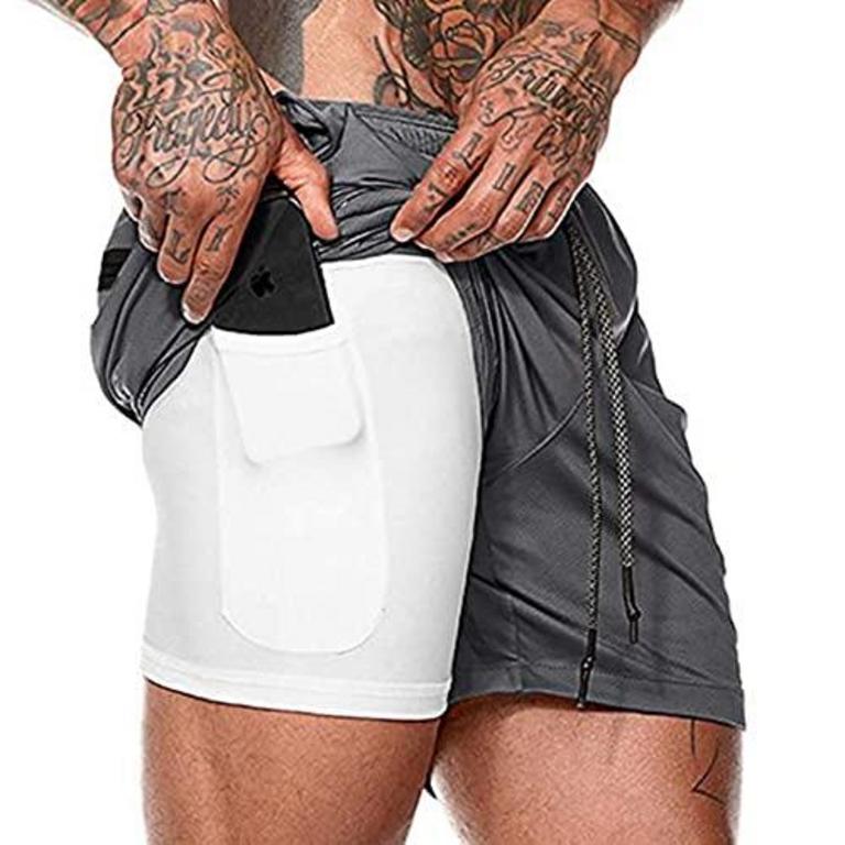 HANERDUN MEN'S WORKOUT SHORTS