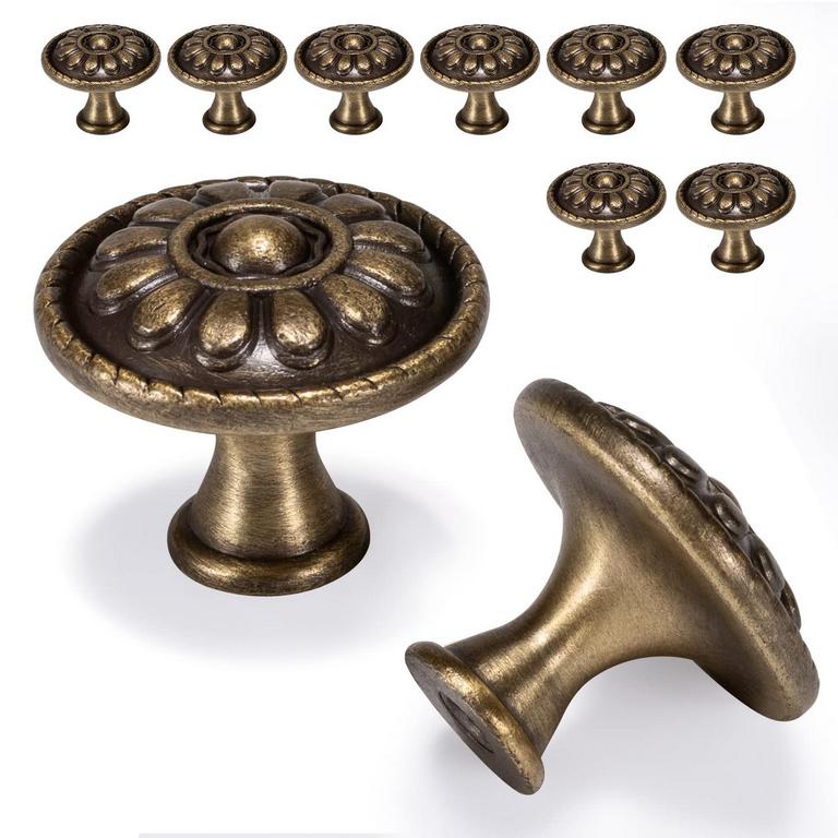 FECRAF ANTIQUE BRASS KNOBS