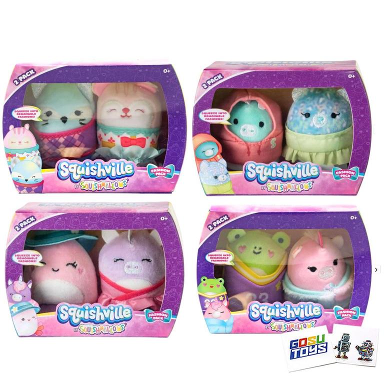 4 SQUISHVILLE FASHION 2 PACKS
