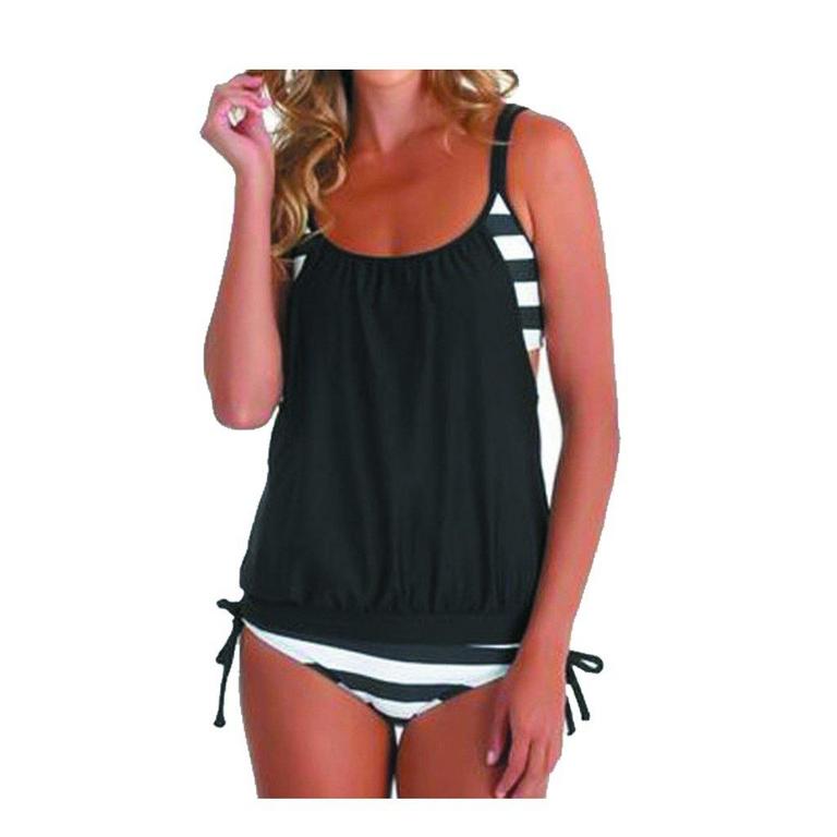 DOKOTOO STRIPE TANKINI 