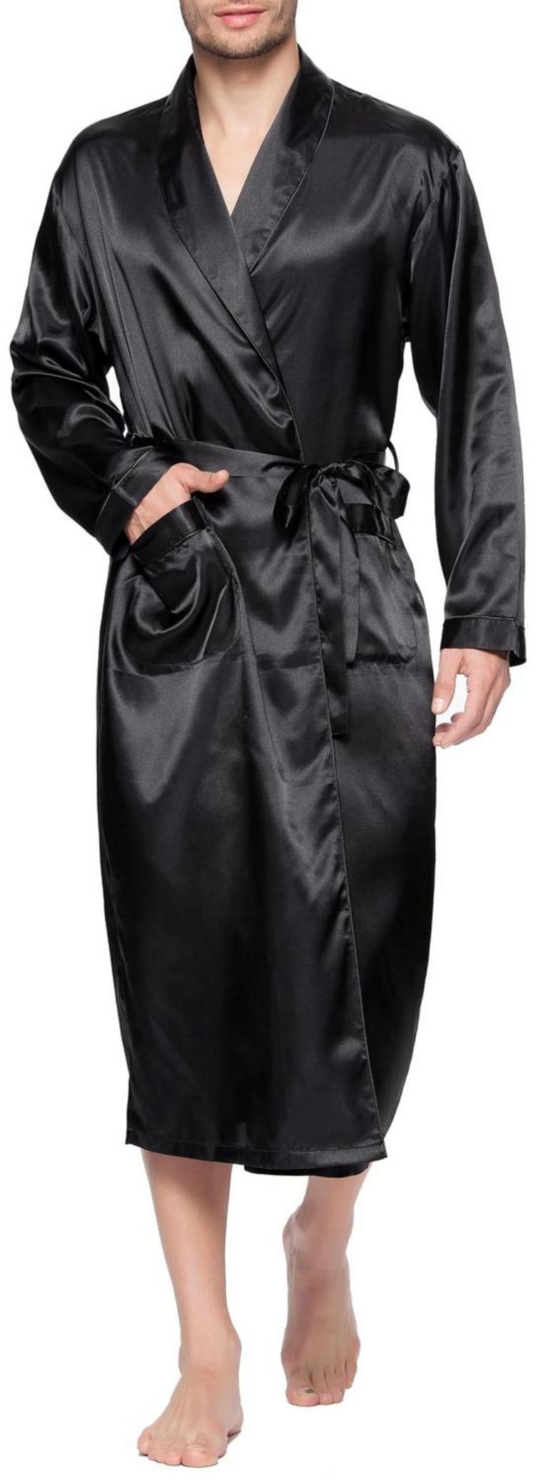 LAVENDERI M SATIN ROBE