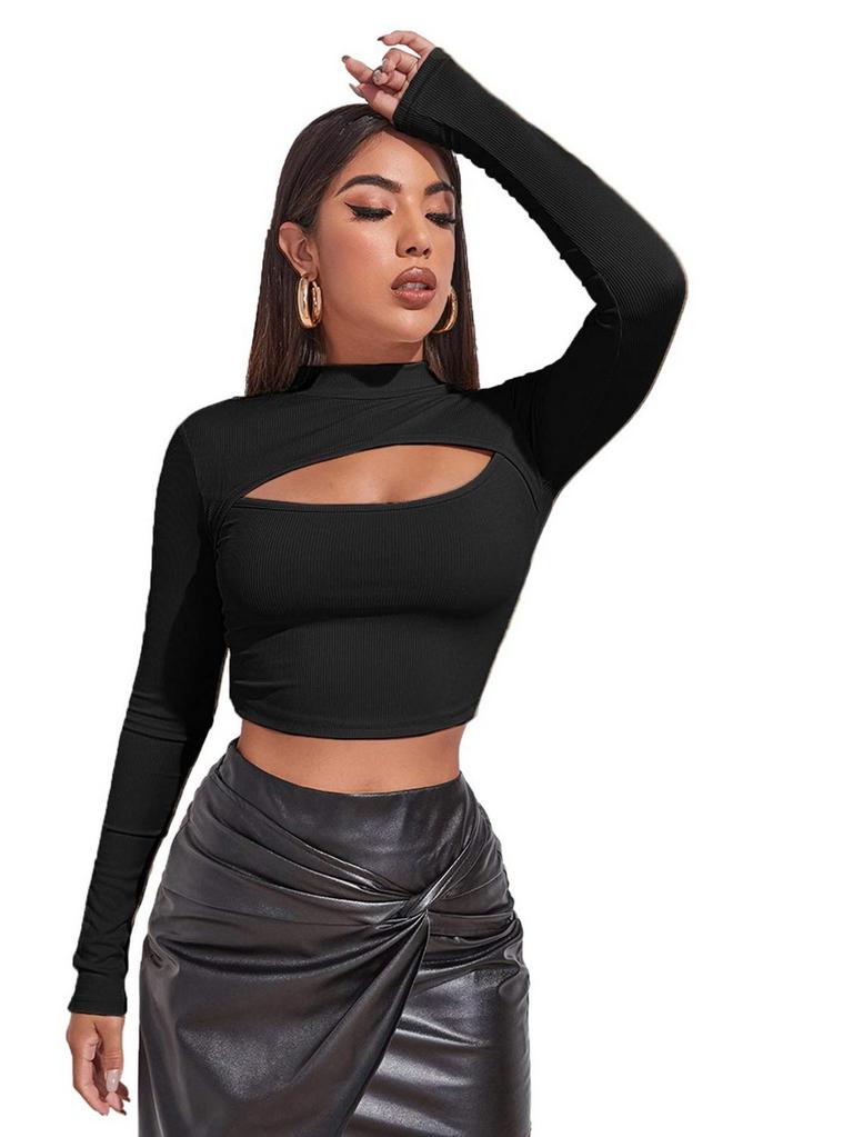 SHEIN CUTOUT T-SHIRT S
