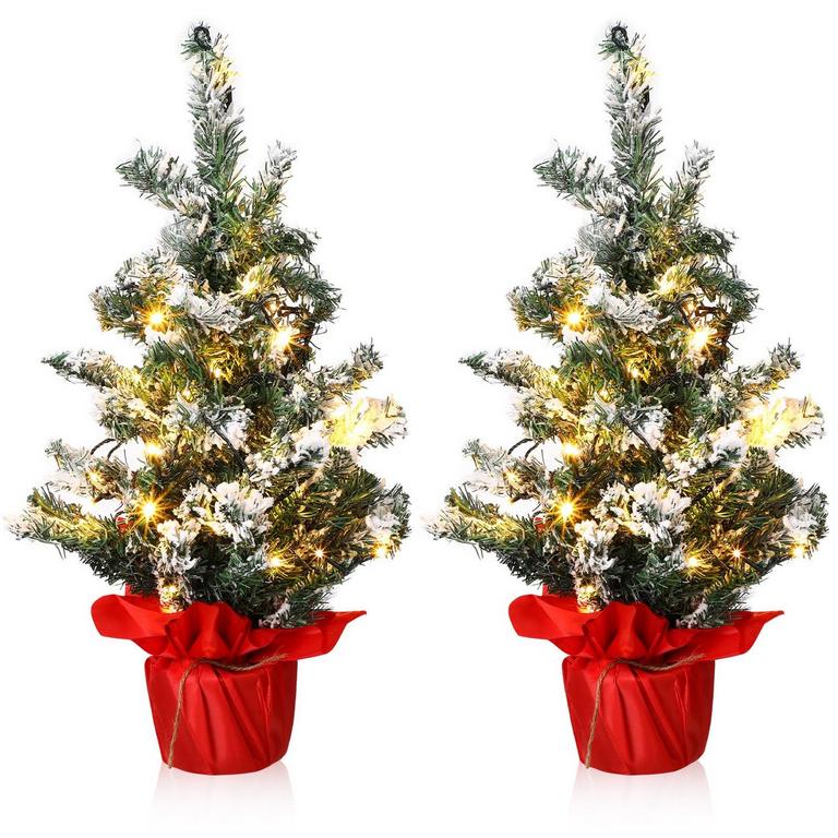 GEETERY 2FT LED XMAS TREE 2PK