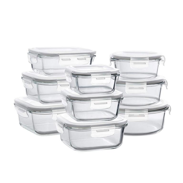 9 BAYCO GLASS CONTAINERS