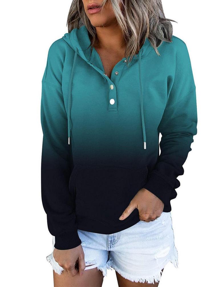 COLOR BLOCK HOODIE TOP