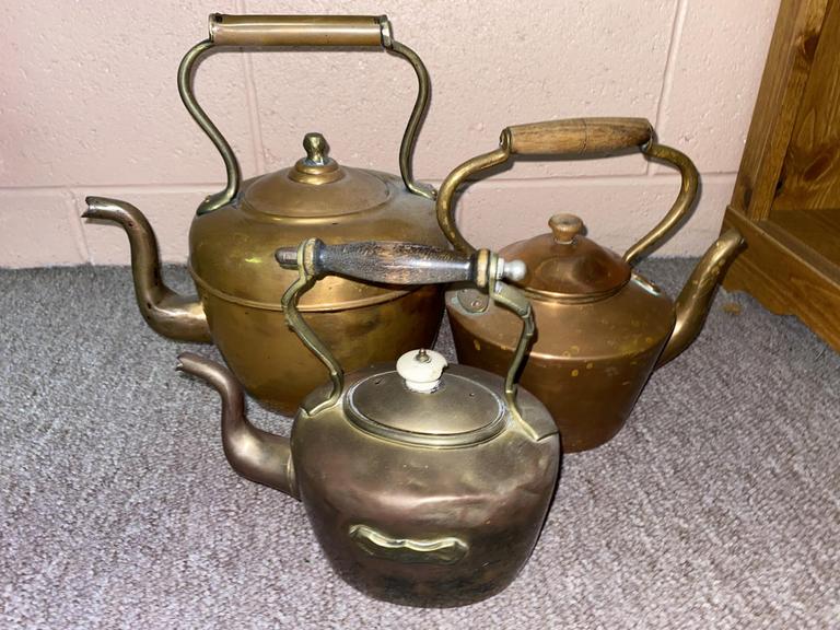 Auction Ohio Copper Tea Kettles