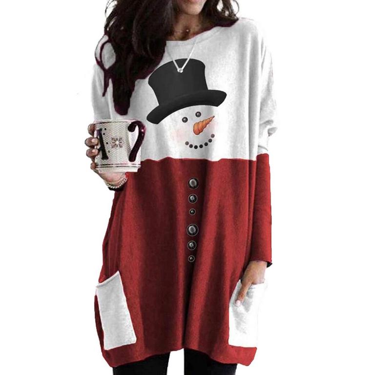 YUEMENGXUAN TUNIC XL RED