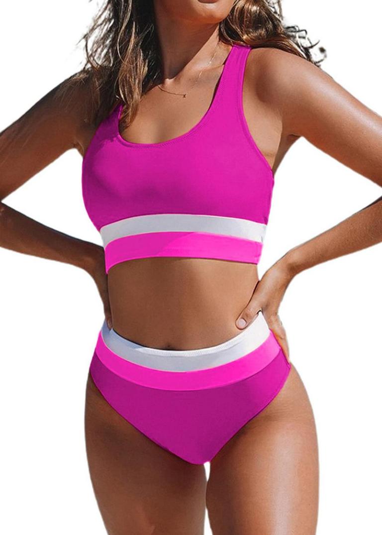 MEDIUM COLOR BLOCK BIKINI