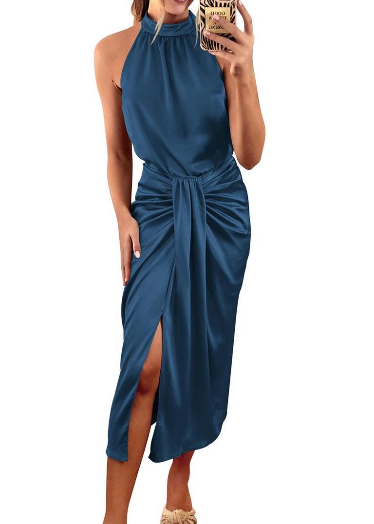 KIRUNDO XL SATIN DRESS