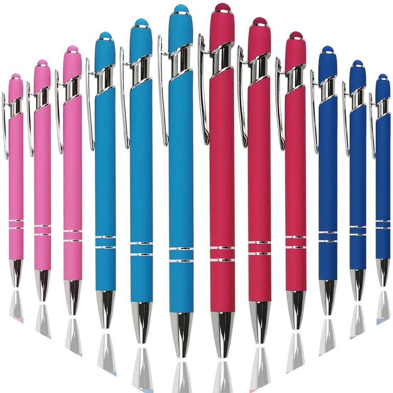 12 ODDMOAL STYLUS BALLPOINT PENS