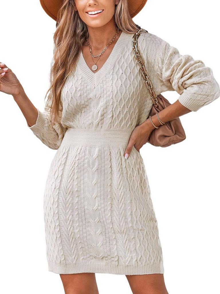 CUPSHE CABLE KNIT DRESS