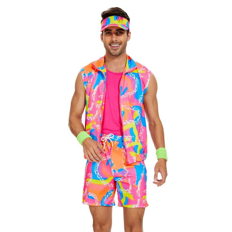 YONROIK 80S WORKOUT COSTUME L