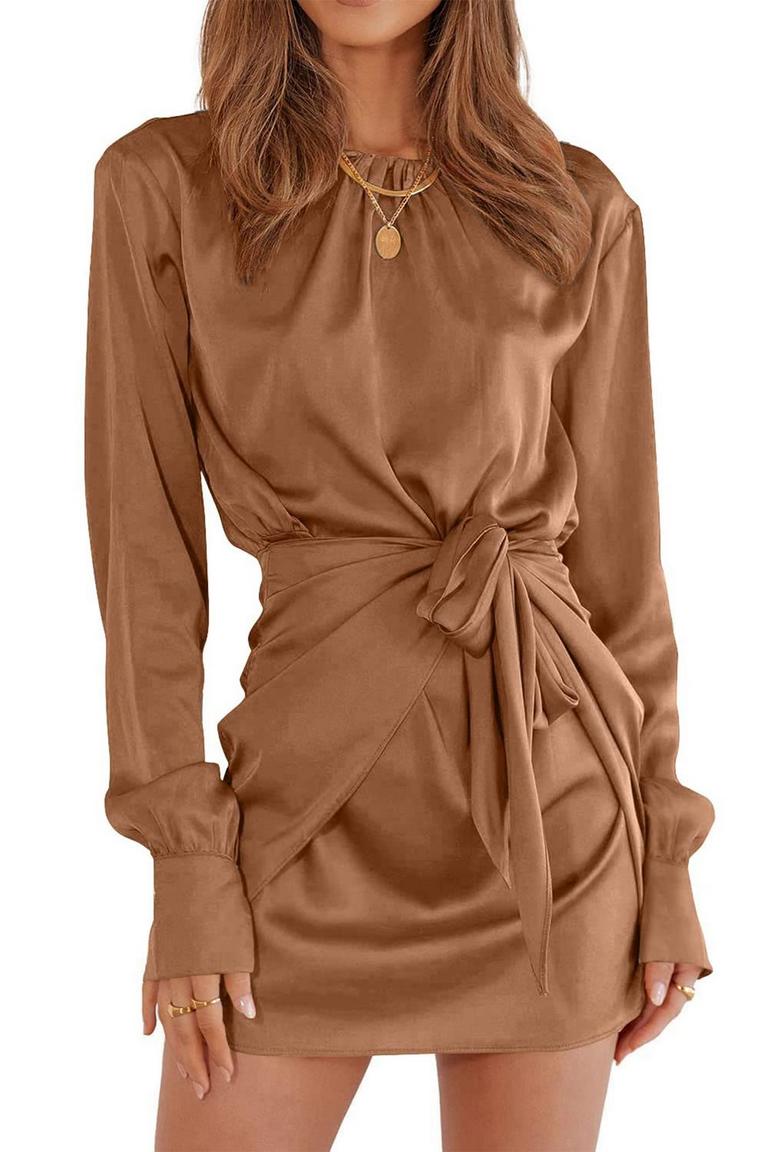 PRETTYGARDEN SATIN DRESS M