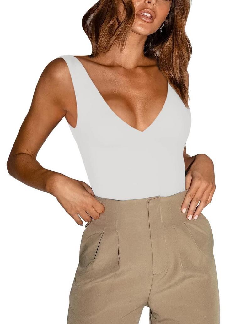 REORIA SEXY TANK BODYSUIT L